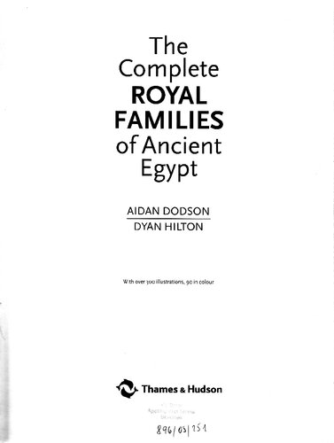 THE COMPLETE ROYAL FAMILIES OF ANCIENT EGYPT