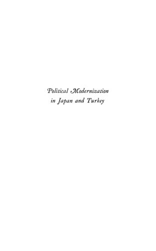 Political Modernization in Japan and Turkey