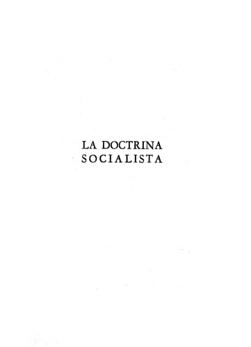 La doctrina socialista