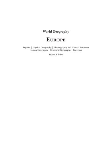 World geography Europe