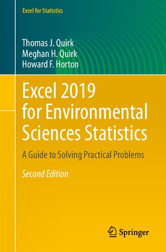 Excel 2019 for Environmental Sciences Statistics: A Guide to Solving Practical Problems