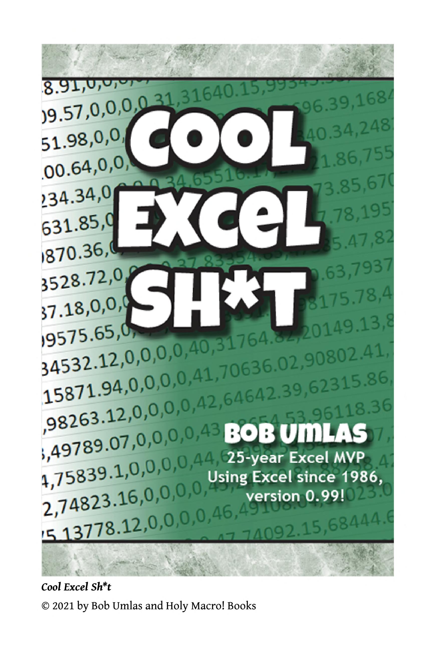 Cool Excel Sh*t