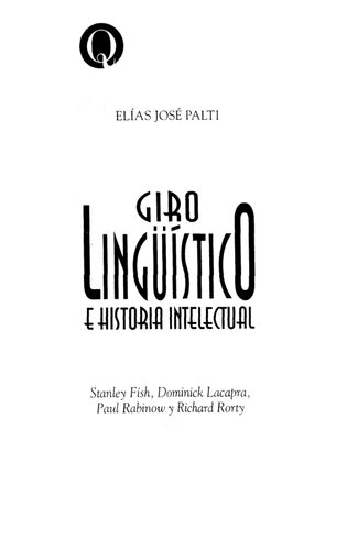 Giro linguistico y historia intelectual