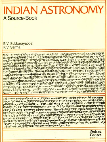 Indian Astronomy : A Source-Book, Based Primarily on Sanskrit Texts