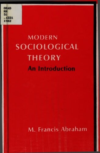 Modern Sociological Theory: An Introduction