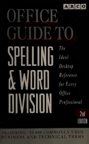 Office guide to spelling and word division