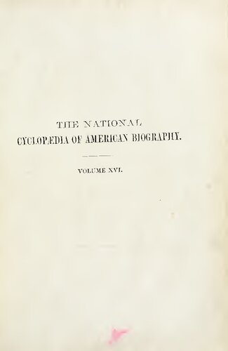 The National Cyclopaedia of Biography being athe History of the United States