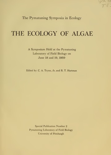 The ecology of algae