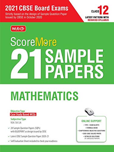 ScoreMore 21 Sample Papers For CBSE Board Exam 2021-22 - Class 12 Mathematics