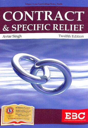 Law of Contract & Specific Relief by Avtar Singh 12th Edition