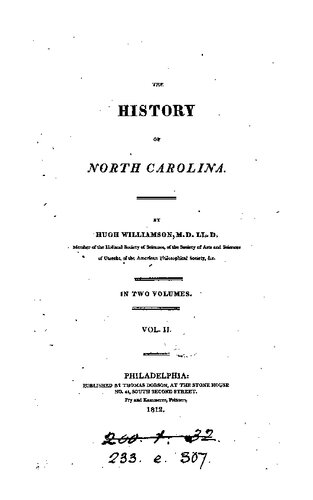 The History of North Carolina