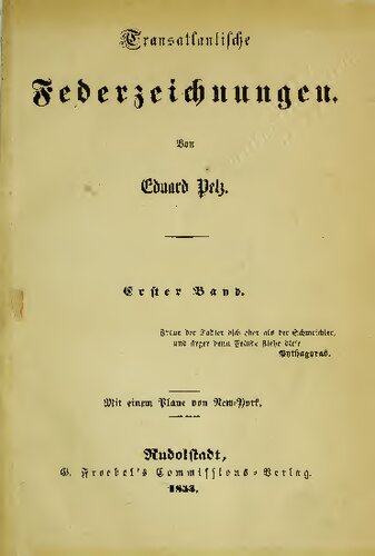 Transatlantische Federzeichnungen