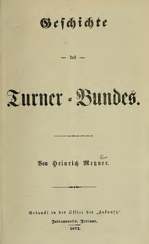 Geschichte des Turner-Bundes