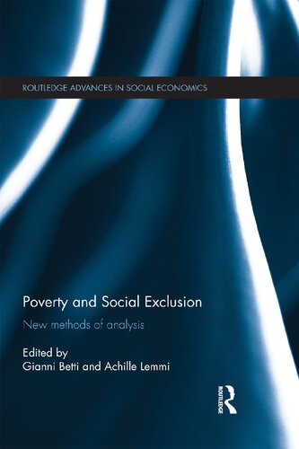 Poverty and Social Exclusion: New Methods of Analysis