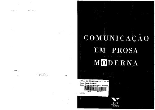 Comunicação em prosa moderna: aprenda a escrever, aprendendo a pensar