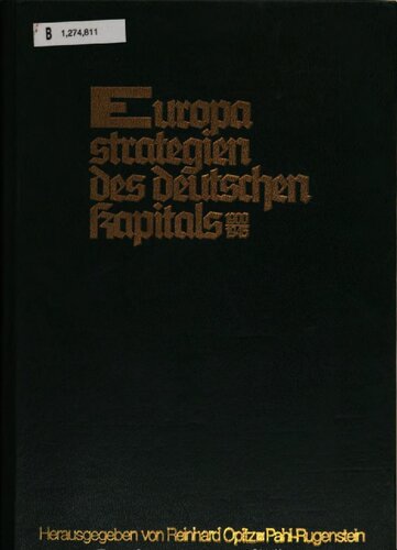 Europastrategien des deutschen Kapitals: 1900-1945