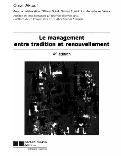 Le management entre tradition et renouvellement