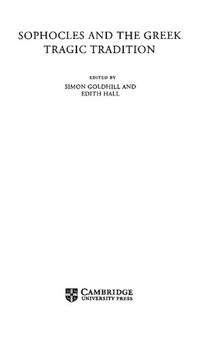 Sophocles and the Greek Tragic Tradition