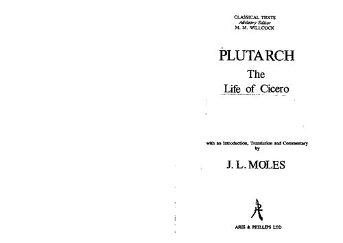 Plutarch: Life of Cicero