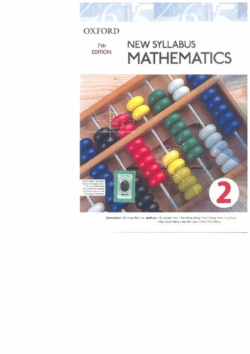 New Syllabus Shinglee Mathematics Textbook 2 (two) 7th Edition by Dr Joseph Yeo Teh Keng Seng Loh Cheng Yee Ivy Chow Publisher Hassaan Raza