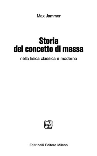 Storia del concetto di massa