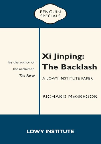 Xi Jinping: The Backlash