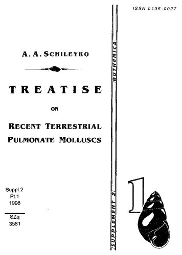 Treatise on Recent Terrestrial Pulmonate Molluscs Supplement 2 (1998-2004)