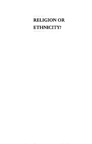 Religion or Ethnicity? Jewish Identities in Evolution