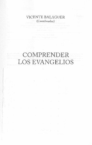 COMPRENDER LOS EVANGELIOS