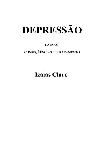 Depressão: Causas, consequências e tratamento