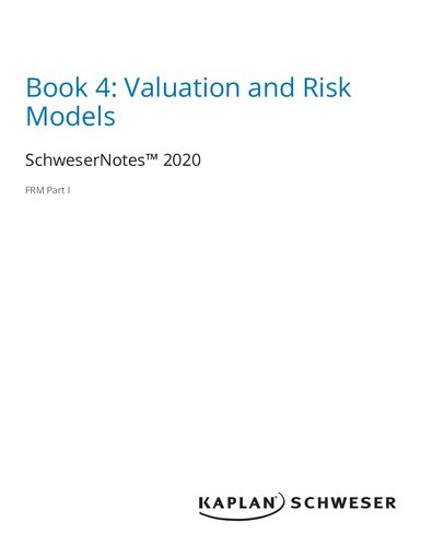 FRM Part 1 Valuation and Risk