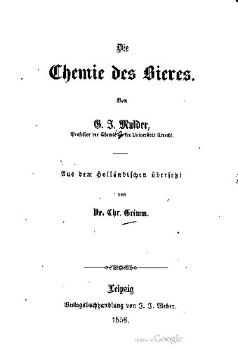 Die Chemie des Bieres