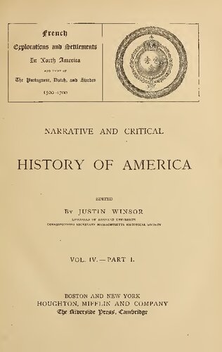 Narrative and Critical History of America