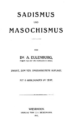 Sadismus und Masochismus