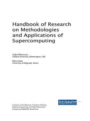 Handbook of Research on Methodologies and Applications of Supercomputing