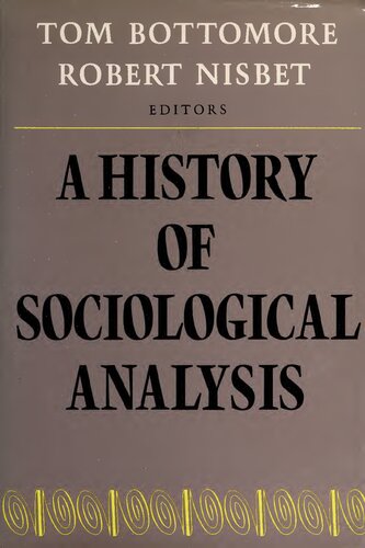 A history of sociological analysis