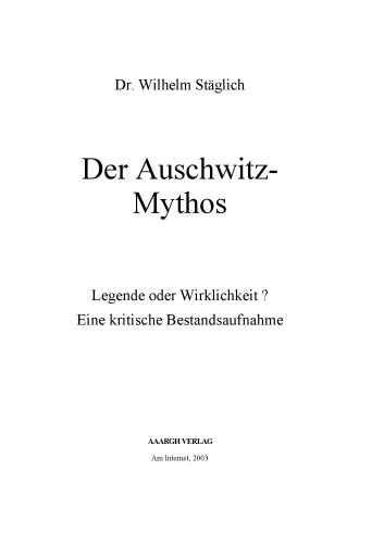 Der Auschwitz-Mythos