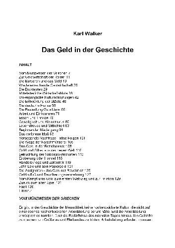 Das Geld in der Geschichte