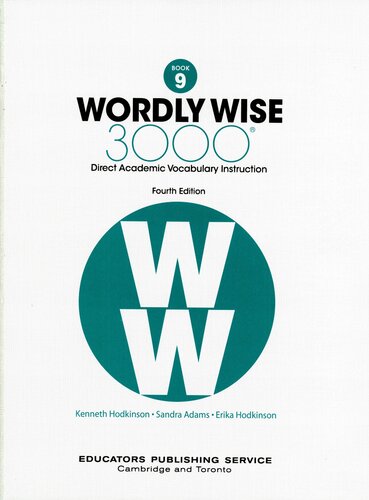 Wordly Wise, Book 9: 3000 Direct Academic Vocabulary Instruction