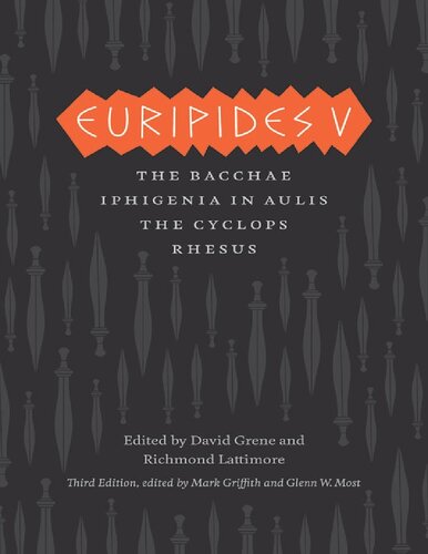 Euripides V: The Complete Greek Tragedies, Third Edition