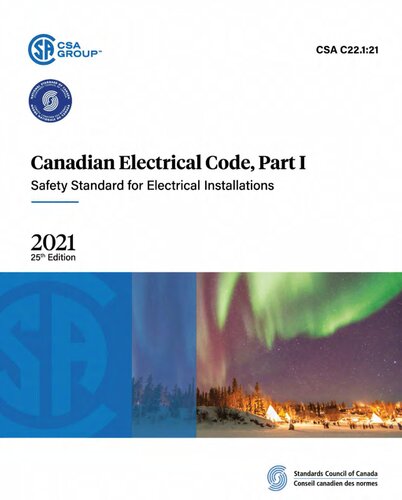 Canadian Electrical Code Part I 2021 25th edition CSA C22.1:21