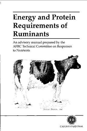 Energy and protein requirements of ruminants.