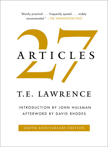 27 Articles: T. E. Lawrence