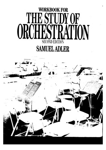 Workbook for The Study of Orchestration