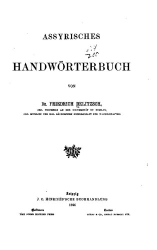 Assyrisches Handwörterbuch