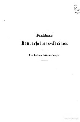 Brockhaus' Konversations-Lexikon