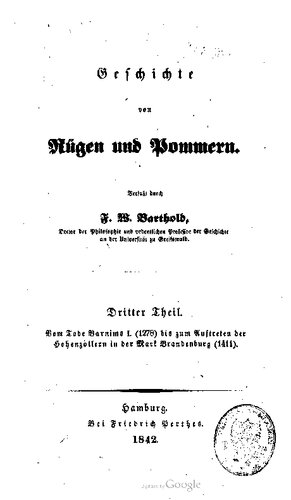 Geschichte von Rügen und Pommern