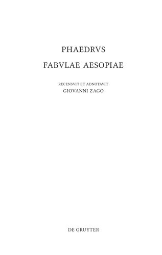 Phaedrus, Fabulae Aesopiae