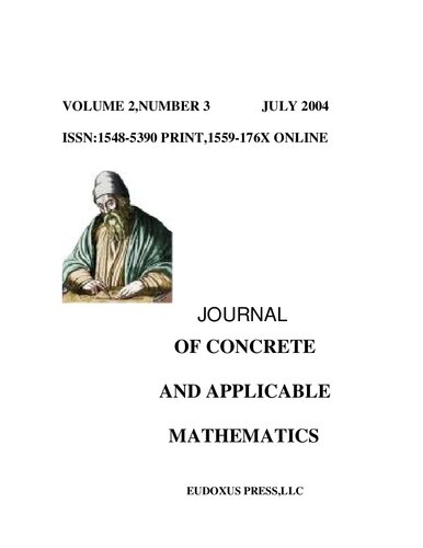 JOURNAL OF CONCRETE AND APPLICABLE MATHEMATICS VOLUME 2- 2004