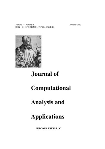 JOURNAL OF COMPUTATIONAL ANALYSIS AND APPLICATIONS VOLUME 14, 2012